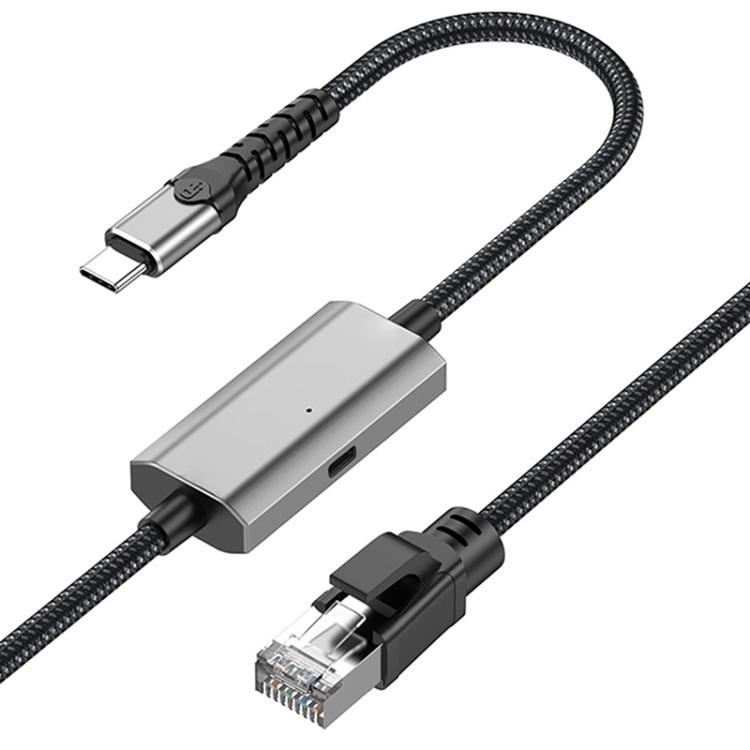 2m RJ45 to USB-C / Type-C High Speed Network Card Ethernet Cable