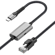 2m RJ45 to USB-C / Type-C High Speed Network Card Ethernet Cable