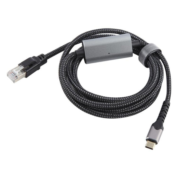 2m RJ45 to USB-C / Type-C High Speed Network Card Ethernet Cable