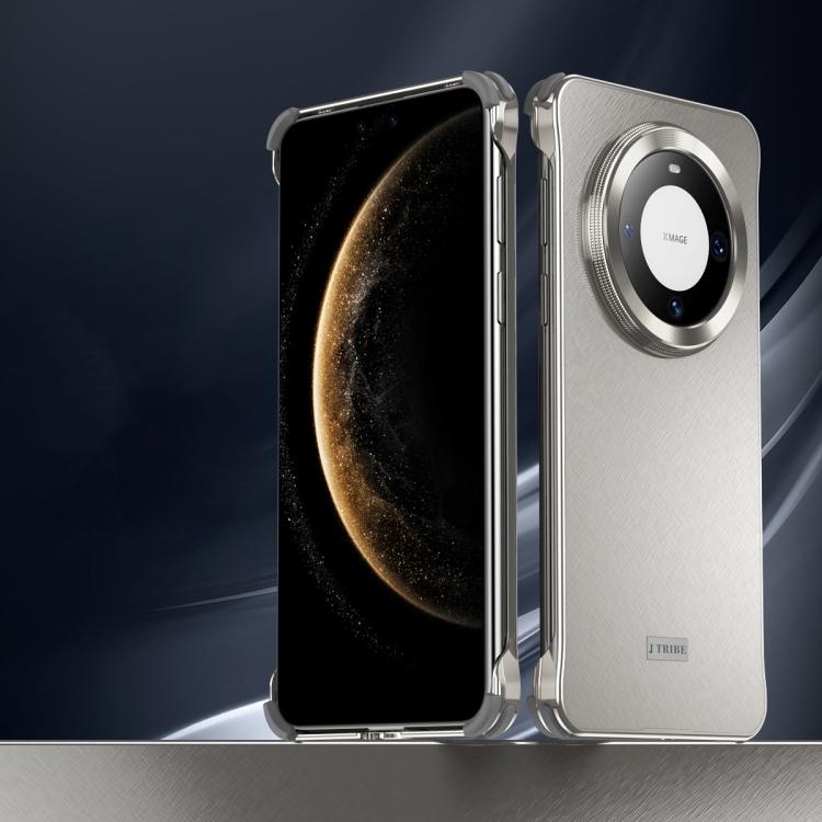 For Huawei Mate 60 Micro Frosted Metal Phone Case(Titanium)