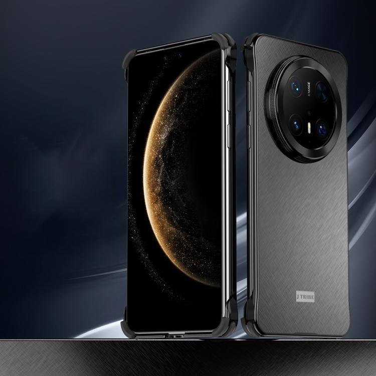 For Huawei Mate 70 Pro+ Micro Frosted Metal Phone Case(Black)