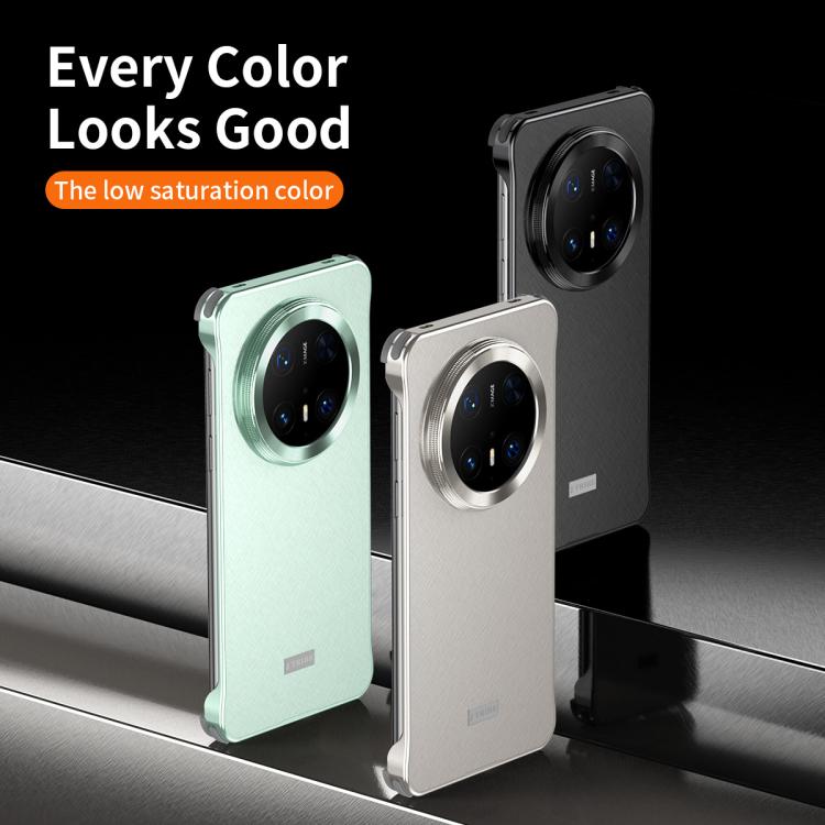 For Huawei Mate 70 Pro Micro Frosted Metal Phone Case(Titanium)