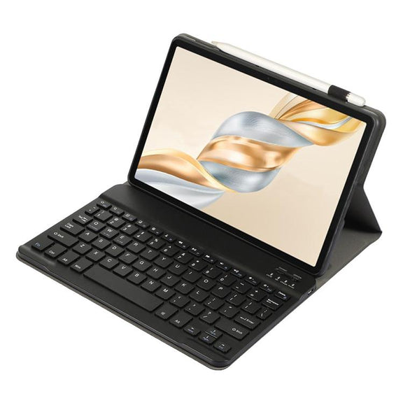 For Honor Pad X9 Pro 11.5 AH28 Ultra-thin Detachable Bluetooth Keyboard Leather Tablet Case(Black)