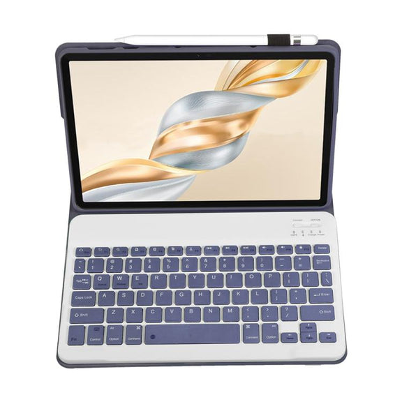 For Honor Pad X9 Pro 11.5 AH28 Ultra-thin Detachable Bluetooth Keyboard Leather Tablet Case(Lavender White)