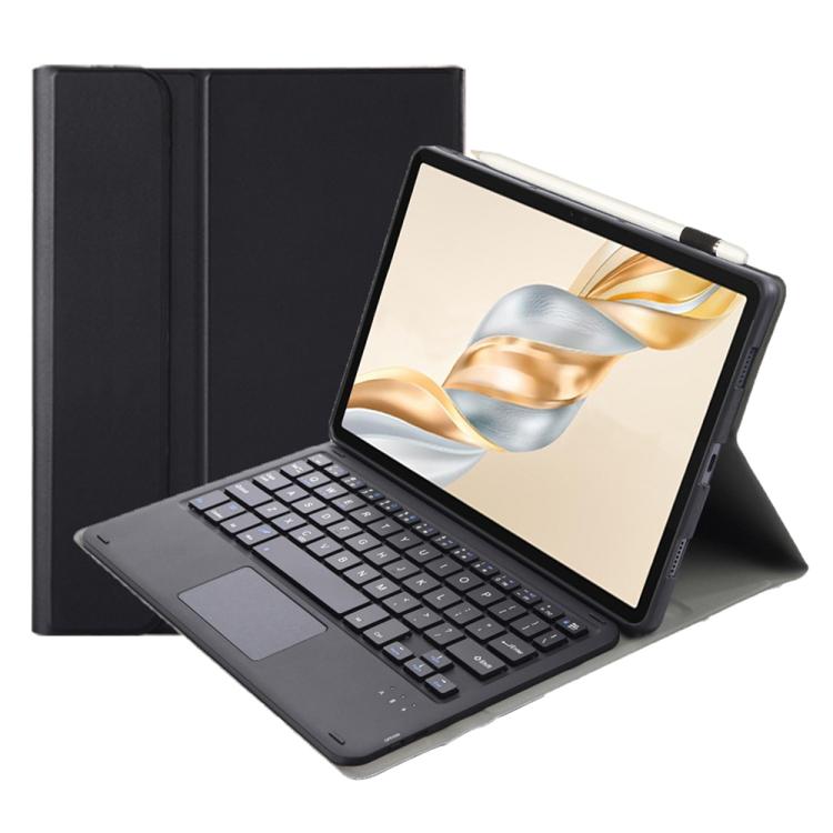 For Honor Pad X9 Pro 11.5 AH28-A Ultra-thin Detachable Bluetooth Keyboard Leather Tablet Case with Touchpad(Black)