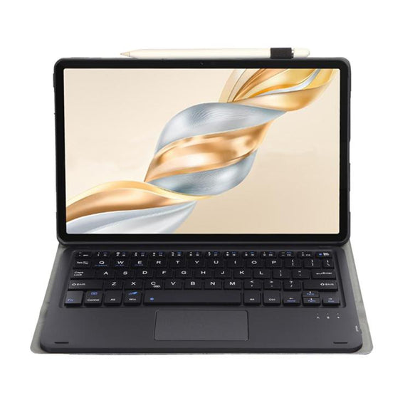 For Honor Pad X9 Pro 11.5 AH28-A Ultra-thin Detachable Bluetooth Keyboard Leather Tablet Case with Touchpad(Black)