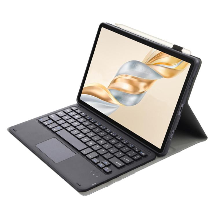 For Honor Pad X9 Pro 11.5 AH28-A Ultra-thin Detachable Bluetooth Keyboard Leather Tablet Case with Touchpad(Black)