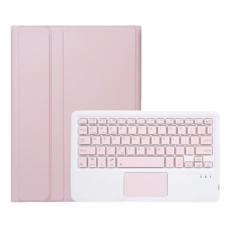 For Honor Pad X9 Pro 11.5 AH28-A Ultra-thin Detachable Bluetooth Keyboard Leather Tablet Case with Touchpad(Pink White)