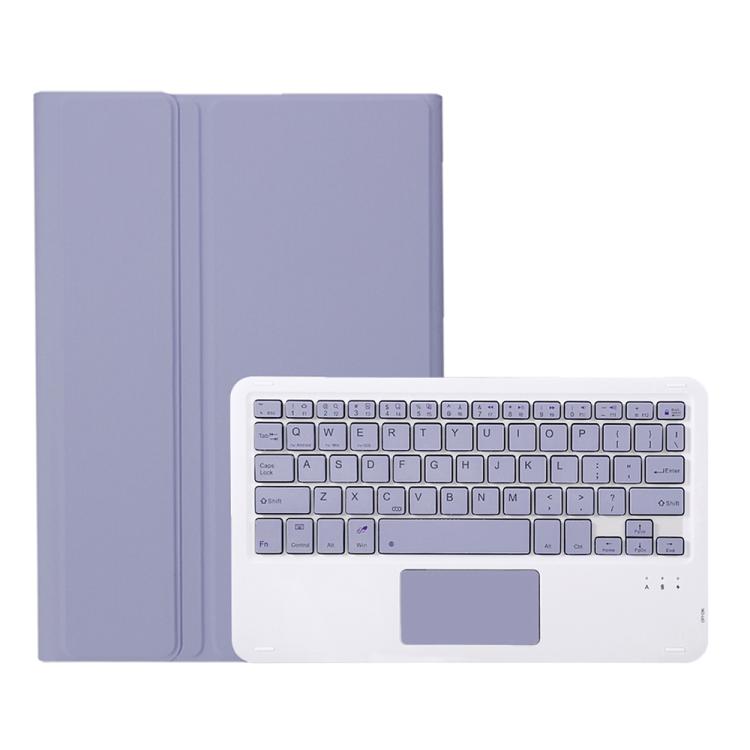 For Honor Pad X9 Pro 11.5 AH28-A Ultra-thin Detachable Bluetooth Keyboard Leather Tablet Case with Touchpad(Lavender White)