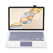 For Honor Pad X9 Pro 11.5 AH28-A Ultra-thin Detachable Bluetooth Keyboard Leather Tablet Case with Touchpad(Lavender White)
