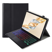 For Honor Pad X9 Pro 11.5 AH28-AS Ultra-thin Detachable Backlight Bluetooth Keyboard Leather Tablet Case with Touchpad(Black)