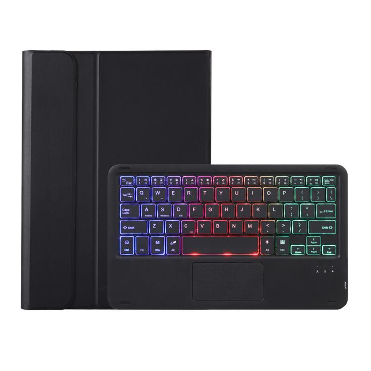 For Honor Pad X9 Pro 11.5 AH28-AS Ultra-thin Detachable Backlight Bluetooth Keyboard Leather Tablet Case with Touchpad(Black)