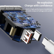 REMAX RP-U37 18W QC+PD Fast Charger With 1m Type-C to 8 Pin Cable, Plug Type:US Plug(White)