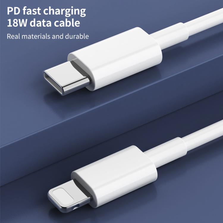 REMAX RP-U37 18W QC+PD Fast Charger With 1m Type-C to 8 Pin Cable, Plug Type:US Plug(White)