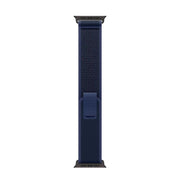 For Apple Watch 42mm / 41mm / 40mm / 38mm Trail Loop Nylon Watch Band(Blue + Black Titanium Finish)