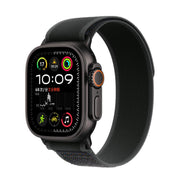 For Apple Watch 42mm / 41mm / 40mm / 38mm Trail Loop Nylon Watch Band(Black + Black Titanium Finish)