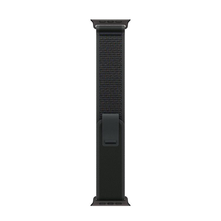 For Apple Watch 42mm / 41mm / 40mm / 38mm Trail Loop Nylon Watch Band(Black + Black Titanium Finish)
