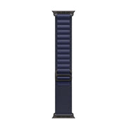 For Apple Watch 46mm / 49mm / 45mm / 44mm Alpine Loop Nylon Watch Band(Navy Black Buckle)