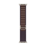 For Apple Watch 42mm / 41mm / 40mm / 38mm Alpine Loop Nylon Watch Band(Indigo Silver Buckle)