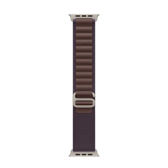 For Apple Watch 42mm / 41mm / 40mm / 38mm Alpine Loop Nylon Watch Band(Indigo Silver Buckle)