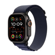 For Apple Watch 42mm / 41mm / 40mm / 38mm Alpine Loop Nylon Watch Band(Navy Black Buckle)