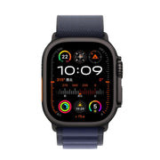 For Apple Watch 42mm / 41mm / 40mm / 38mm Alpine Loop Nylon Watch Band(Navy Black Buckle)