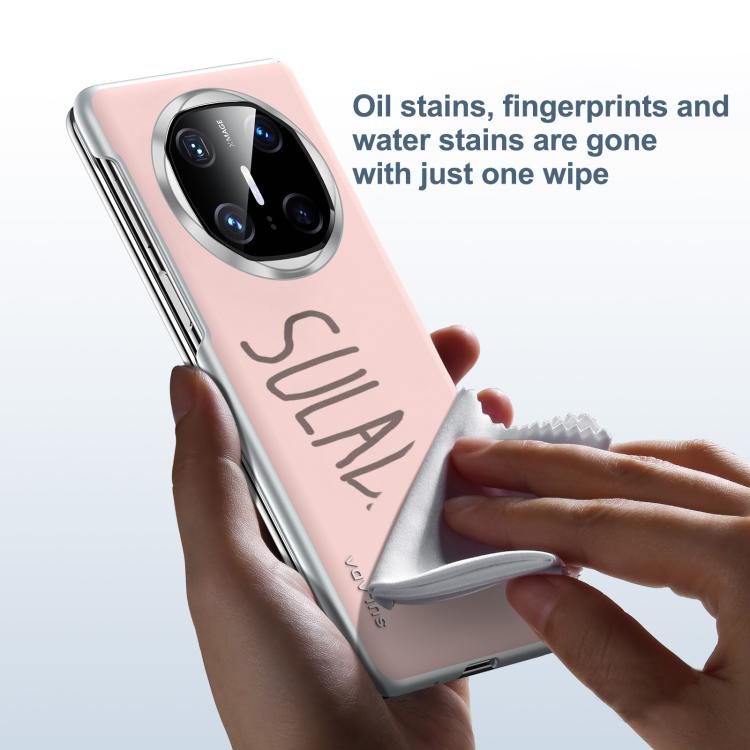 For Huawei Mate X6 SULADA Skin Feel Liquid Leather Shockproof Phone Case(White)