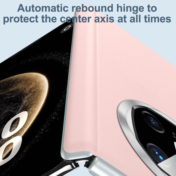For Huawei Mate X6 SULADA Skin Feel Liquid Leather Shockproof Phone Case(Pink)
