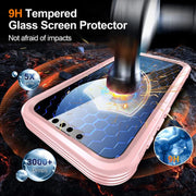 For iPhone 16e RedPepper Tempered Glass MagSafe Phone Case(Pink)