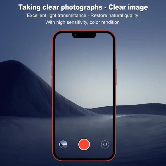 For iPhone 16e IMAK High Definition Integrated Rear Camera Glass Lens Film, Black Eye Design