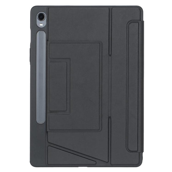 For Samsung Galaxy Tab S10 FE / S9 FE / S9 Holder Floating Detachable Backlight Keyboard Tablet Leather Case with Touchpad(Black)
