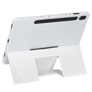 For Samsung Galaxy Tab S10 FE / S9 FE / S9 Holder Floating Detachable Backlight Keyboard Tablet Leather Case with Touchpad(White)