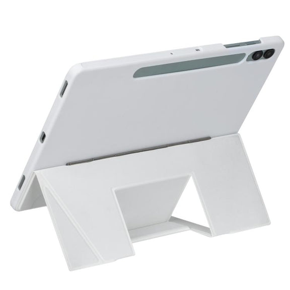 For Samsung Galaxy Tab S10+ / S9 FE+ / S9+ Holder Floating Detachable Backlight Keyboard Tablet Leather Case with Touchpad(White)