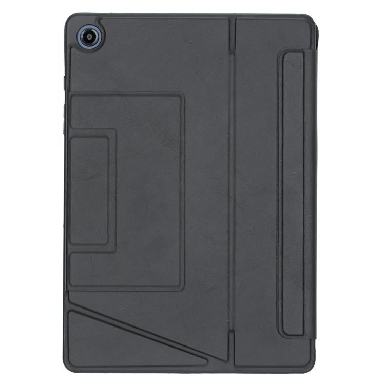 For Samsung Galaxy Tab A9+ Holder Floating Detachable Backlight Keyboard Tablet Leather Case with Touchpad(Black)