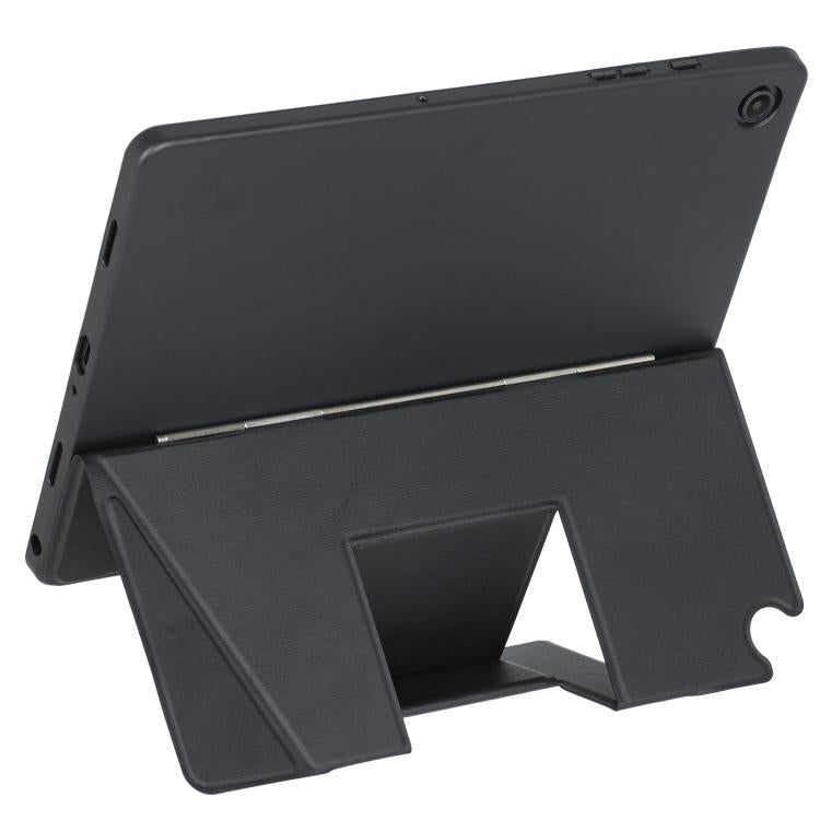 For Samsung Galaxy Tab A9+ Holder Floating Detachable Backlight Keyboard Tablet Leather Case with Touchpad(Black)