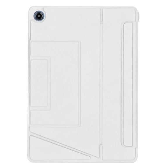 For Samsung Galaxy Tab A9+ Holder Floating Detachable Backlight Keyboard Tablet Leather Case with Touchpad(White)