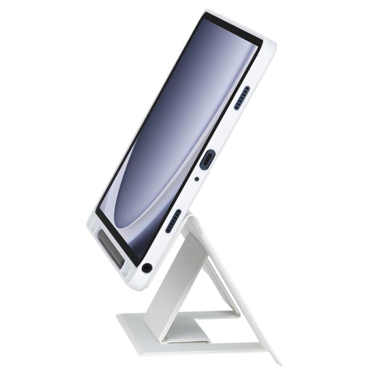 For Samsung Galaxy Tab A9+ Holder Floating Detachable Backlight Keyboard Tablet Leather Case with Touchpad(White)