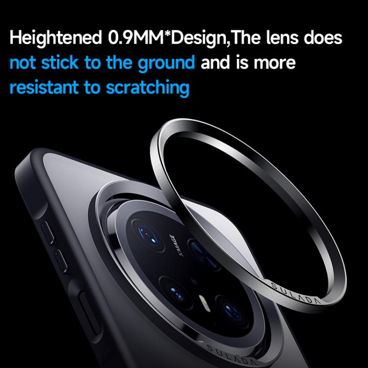 For Huawei Mate 70 SULADA Light Sand MagSafe Magnetic PC Hybrid TPU Phone Case(Grey)