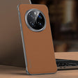 For Honor Magic7 Pro SULADA Frameless Top Layer Cowhide Leather Hybrid PC Phone Case(Brown) - Honor Cases by SULADA | Online Shopping South Africa | PMC TechLife | Buy Now Pay Later Mobicred