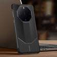 For Huawei Mate 60 RS Ultimate SULADA Frameless Top Layer Cowhide Leather Hybrid PC Phone Case(Black) - Huawei Cases by SULADA | Online Shopping South Africa | PMC TechLife | Buy Now Pay Later Mobicred