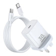 REMAX RP-U71 30W Type-C All-compatible GaN Charger with Data Cable, Plug:UK Plug(White) - USB Charger by REMAX | Online Shopping South Africa | PMC TechLife | Buy Now Pay Later Mobicred