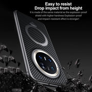For Huawei Mate 70 SULADA Kevlar Texture MagSafe Magnetic Holder Phone Case(Blue)