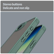 For iPhone 16e Fan Dun Series TPU Hybrid PC Frosted Phone Case(Green)