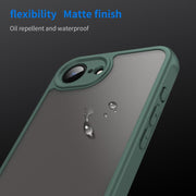 For iPhone 16e Fan Dun Series TPU Hybrid PC Frosted Phone Case(Green)