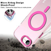 For iPhone 16e IMAK Candy Series Shockproof MagSafe Phone Case(White)