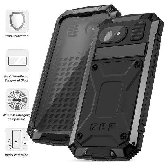 For iPhone 16e IP68 Water-resistant Dustproof Shockproof Phone Case(Black)