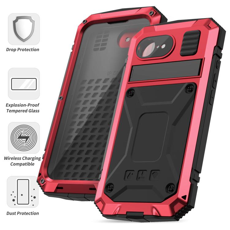For iPhone 16e IP68 Water-resistant Dustproof Shockproof Phone Case(Red)