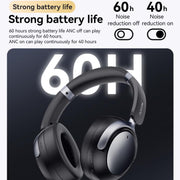 Yesido EP07 Hybrid Dual-feed ANC Noise Reduction Bluetooth Headphones(Black)