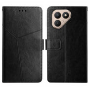 For Tecno Pova 7 4G Y-shaped Pattern Flip Leather Phone Case(Black)