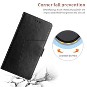 For Tecno Pova 7 4G Y-shaped Pattern Flip Leather Phone Case(Black)